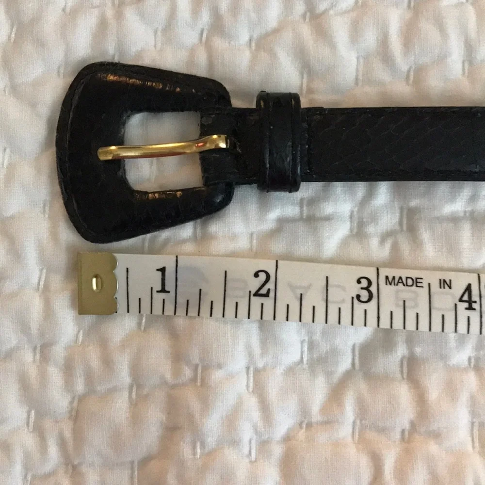 Trending Skinny Belt Style - Genuine Snake